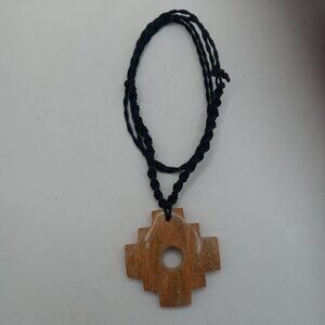 Unisex Handwoven Necklace Chakana Inca Andean Spiritual Connection